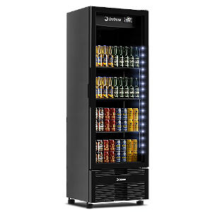 CCV315 Porta de Vidro Full Black 485L