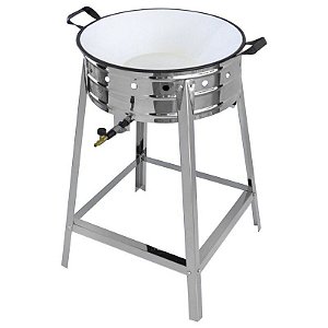 TACHO PASTELEIRO MÉDIO A GÁS INOX