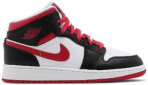 Tênis Nike Air Jordan 1 Mid - White Very Berry