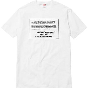 Camiseta Supreme Just Say Fuck Off