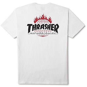 Camiseta HUF x Thrasher TDS White