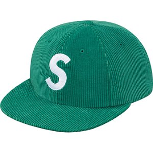 Boné 6 Panel Supreme Corduroy S Logo - Green