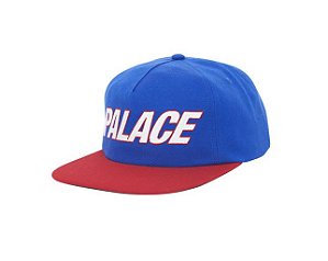 Boné 5-Panel Palace Font - Blue/Red