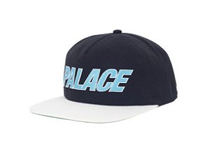 Boné 5-Panel Palace Font - Black/White