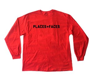 Long Sleeve Places+Faces - Red
