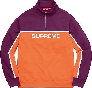 Suéter Supreme 2-Tone Half Zip Orange