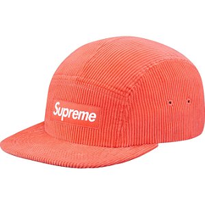 Boné 5-Panel Supreme Corduroy Camp Cap Coral