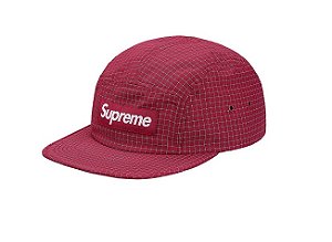 Boné 5-Panel Supreme Reflective Ripstop - Cranberry