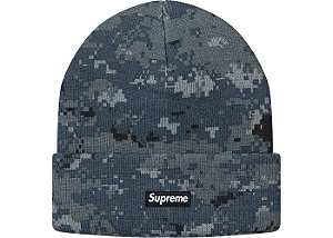 Touca Supreme Digi Camo Beanie - Navy