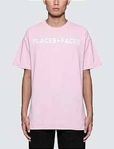 Camiseta Places+Faces Logo - Pink