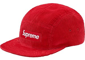 Boné 5-Panel Supreme Waffle Corduroy - Red