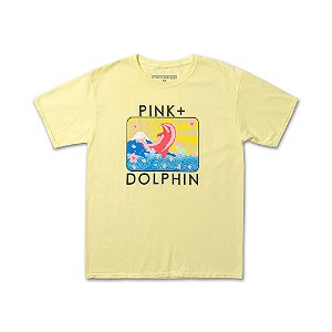 Camiseta Pink Dolphin Blossom Portrait - Yellow