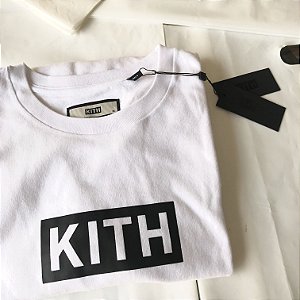 Camiseta Long Sleeve Kith Box Logo - White