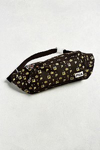 FILA Monogram Sling Bag - Brown