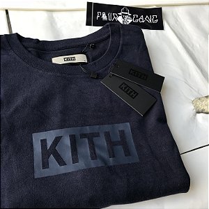 Camiseta KITH Box Logo - Navy