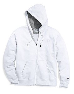 Moletom Champion Powerblend Fleece Full-Zip - White