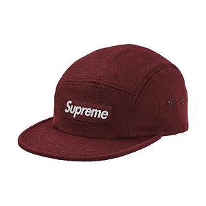 Boné 5-Panel Supreme Wool Camp Cap - Burgundy