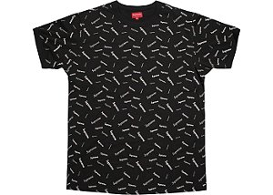 Camiseta Supreme Scatter Ringer - Black