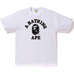 Camiseta Bape College  Space Camo - White