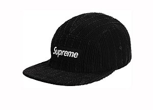 Boné 5-Panel Supreme Rope Corduroy - Black