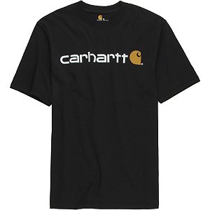 Camiseta Carhartt Signature Logo - Black