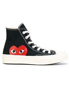 Tênis Converse x Comme des Garçons Play Chuck Taylor 70s - Black