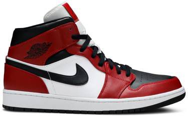 Tênis Nike Air Jordan 1 Mid Chicago - Black Toe