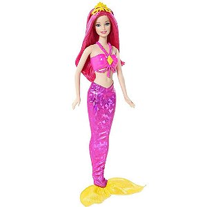 Boneca Barbie Mix Match Sereia Pink - Mattel