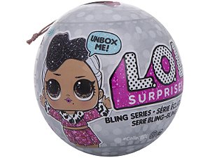 Mini Boneca Surpresa LOL - Lil Outrageous Littles - Bling Series - 7 Surpresas - Candide