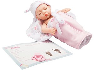 Bebê Reborn Mini Zoe Laura Baby 30cm - com Acessórios