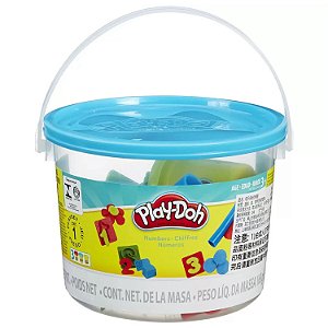 Massinha de Modelar Play-Doh Mini Balde Numeros e Figuras - Hasbro