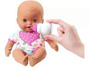 Boneca Bebê Menina Baby Little Mommy Recém Nascida - Roupa Rosa