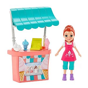 Polly Pocket Stand de Sorvetes Lila - Mattel