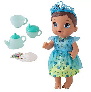 Boneca Baby Alive Bebê Chá de Princesa Morena - Hasbro