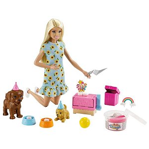 Boneca Barbie Aniversário do Cachorrinho - Mattel
