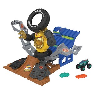 Pista Hot Wheels Monster Trucks Arena de Demolição Gor-Zilla Destrutor
