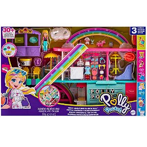 Playset Polly Pocket Shopping Doces Surpresas - Mattel