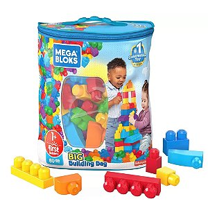 Blocos de Montar Mega Bloks Sacola Grande de Construção 80 Peças - Mattel
