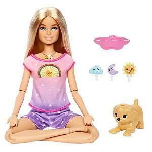 Boneca Barbie Fashion & Beauty Medite Comigo Dia e Noite - Mattel