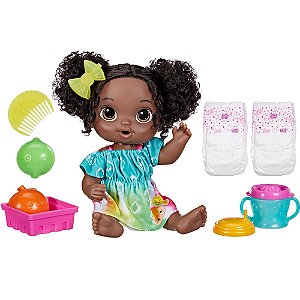 Boneca Baby Alive Hora do Suco Negra - Hasbro
