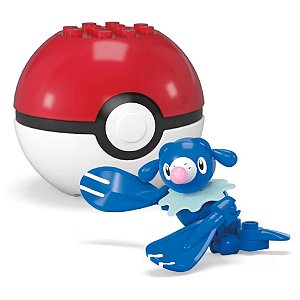 Pokémon + Pokébola Poplio Mega Construx Blocos de Montar - Mattel