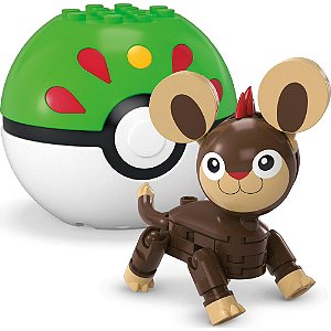 Pokémon + Pokébola Litleo Mega Construx Blocos de Montar - Mattel