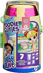 Boneca Baby Alive Foodie Cuties Bottle 7 Surpresas Sortido - Hasbro