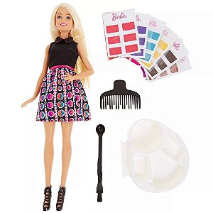 Boneca Barbie Mix 'n Color Salão De Cores Mattel Dhl90