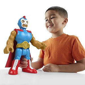 Boneco Imaginext Mundo Aventura Figura de Ação Lutador XL - Mattel