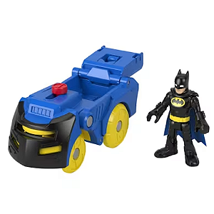 Imaginext DC Super Friends Head Shifters Batman & Batmóvel - Mattel