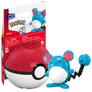 Pokémon + Pokébola Marill Mega Construx Blocos de Montar - Mattel