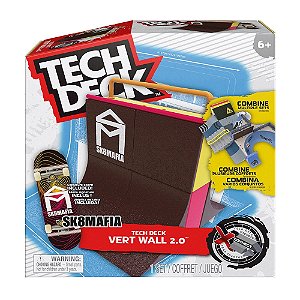 Pista Vert Wall 2.0 + Skate De Dedo Sk8Mafia Tech Deck - Sunny