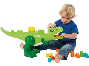 Blocos de Montar 30 Peças Baby Land Dino Jurássico - Cardoso