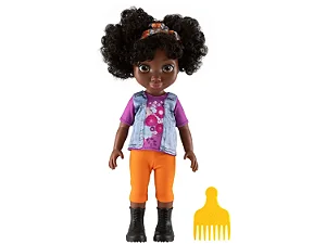 Boneca Zuri Cabelos Cacheados com Pente - Baby Brink